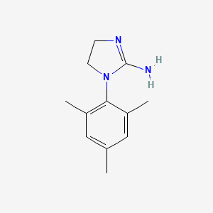 molecular formula C12H17N3 B1231872 2,4,6-Trimethylphenyl(imino)imidazolidine CAS No. 59465-55-3