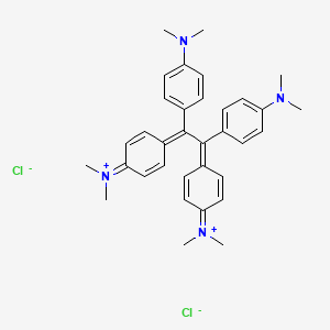 molecular formula C34H40Cl2N4 B1231879 Tetrakis(4-(dimethylamino)phenyl)ethylene CAS No. 86669-21-8