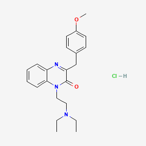 molecular formula C22H28ClN3O2 B1231882 Caroverine Hydrochloride CAS No. 55750-05-5
