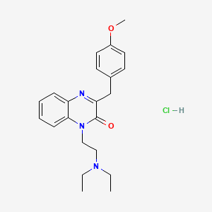 molecular formula C22H28ClN3O2 B1231882 Caroverine hydrochloride CAS No. 55750-05-5