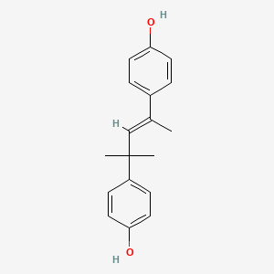 molecular formula C18H20O2 B12318837 4,4'-(1,3,3-Trimethyl-1-propene-1,3-diyl)bisphenol 