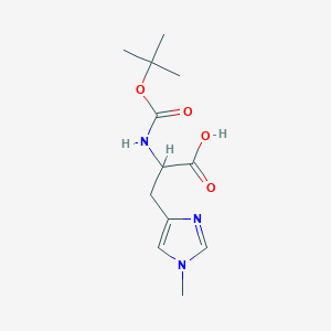 molecular formula C12H19N3O4 B12318915 Boc-His(tau-Me)-OH 