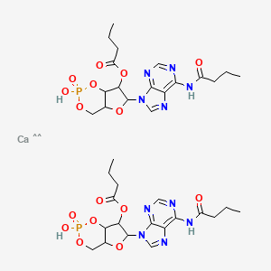molecular formula C36H48CaN10O16P2 B12318933 Dibutyryl adenosine cyclophosphate calcium 