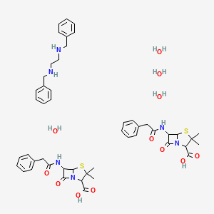molecular formula C48H64N6O12S2 B12319002 Benzathine penicilline G tetrahydrate 