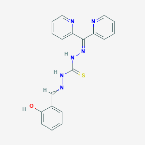 1-(Dipyridin-2-ylmethylideneamino)-3-[(2-hydroxyphenyl)methylideneamino]thiourea