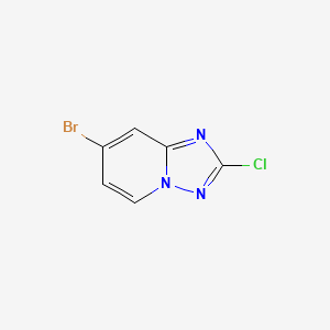 molecular formula C6H3BrClN3 B12319041 7-Bromo-2-chloro-[1,2,4]triazolo[1,5-a]pyridine 