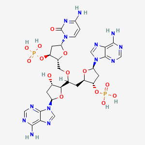 molecular formula C29H37N13O14P2 B1231905 Deoxyadenylyl-(3'-5')-deoxycytidylyl-(3'-5')-deoxyadenosine CAS No. 70419-16-8