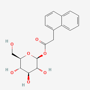molecular formula C18H20O7 B1231910 Glucose-1-(1-naphthalene)acetate CAS No. 40681-78-5