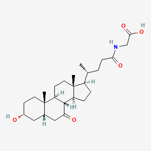 molecular formula C26H41NO5 B1231914 7-Oxoglycochenodeoxycholic acid CAS No. 75808-00-3