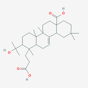 molecular formula C30H48O5 B12319155 3,4-seco-Olean-12-en-4-ol-3,28-dioic acid 