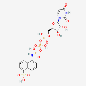 molecular formula C19H22N3O17P3S B1231918 Utp-1-aminonaphthalene-5-sulfonate CAS No. 72218-69-0