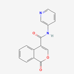 molecular formula C15H10N2O3 B1231922 1-oxo-N-(3-pyridinyl)-2-benzopyran-4-carboxamide 