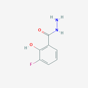 molecular formula C7H7FN2O2 B12319235 3-Fluoro-2-hydroxybenzohydrazide 
