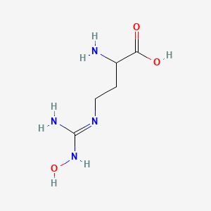 molecular formula C5H12N4O3 B12319276 N-OMega-hydroxy-L-norarginine acetate salt 