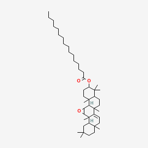 molecular formula C46H78O3 B12319332 11alpha,12alpha-Oxidotaraxerol palmitate 