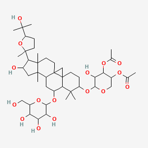 molecular formula C45H72O16 B12319369 beta-D-Glucopyranoside,(3beta,6alpha,16beta,20R,24S)-3-[(3,4-di-O-acetyl-beta-D-xylopyranosyl)oxy]-20, 24-epoxy-16,25-dihydroxy-9,19-cyclolanostan-6-yl 