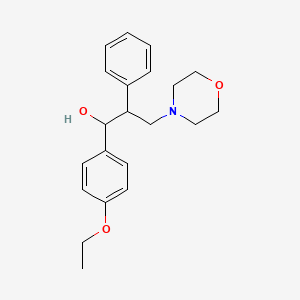 molecular formula C21H27NO3 B1231938 1-(4-Ethoxyphenyl)-3-(4-morpholinyl)-2-phenyl-1-propanol 
