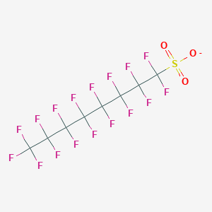 molecular formula C8F17O3S- B1231939 Perfluorooctanesulfonate CAS No. 45298-90-6