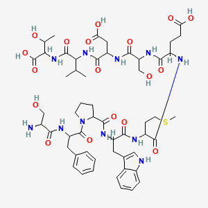 molecular formula C54H75N11O18S B12319455 H-DL-Ser-DL-Phe-DL-Pro-DL-Trp-DL-Met-DL-Glu-DL-Ser-DL-Asp-DL-Val-DL-xiThr-OH 