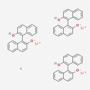 molecular formula C60H39Li3O6Y B12319479 trilithium;1-(2-hydroxynaphthalen-1-yl)naphthalen-2-olate;yttrium 