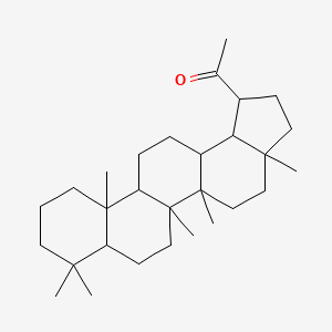 molecular formula C29H48O B12319509 1-(3a,5a,5b,8,8,11a-Hexamethyl-1,2,3,4,5,6,7,7a,9,10,11,11b,12,13,13a,13b-hexadecahydrocyclopenta[a]chrysen-1-yl)ethanone 