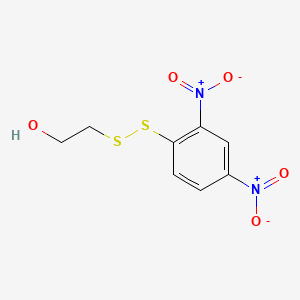 molecular formula C8H8N2O5S2 B1231953 β-羟乙基-2,4-二硝基苯基二硫 CAS No. 955-59-9