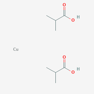 molecular formula C8H16CuO4 B12319606 copper;2-methylpropanoic acid 