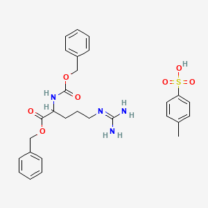 molecular formula C28H34N4O7S B12319670 Cbz-DL-Arg-OBn.TsOH 