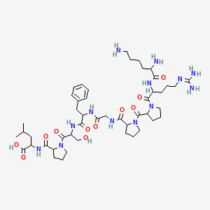 molecular formula C47H75N13O11 B12319886 (Des-arg10,leu9)-kallidin 