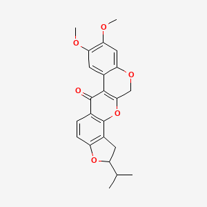 molecular formula C23H22O6 B1231994 Dehydrodihydrorotenone 
