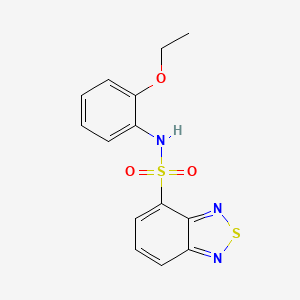 molecular formula C14H13N3O3S2 B1231998 N-(2-ethoxyphenyl)-2,1,3-benzothiadiazole-4-sulfonamide 