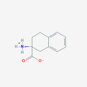 molecular formula C11H13NO2 B012320 (R)-2-Amino-1,2,3,4-tetrahydronaphthalene-2-carboxylic acid CAS No. 104974-44-9