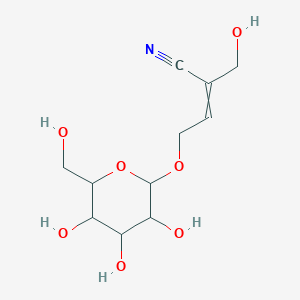 molecular formula C11H17NO7 B1232000 Sarmentosine; Sarmentosine (glycoside) 