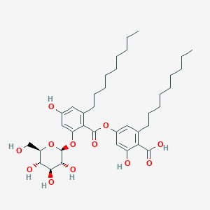molecular formula C38H56O12 B1232003 Exophillic acid 