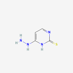 molecular formula C4H6N4S B1232010 2-Thio-4-hydrazinouracil CAS No. 32084-28-9