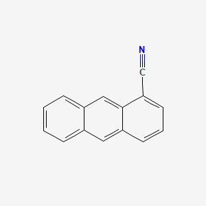 molecular formula C15H9N B1232012 anthracene-1-carbonitrile CAS No. 3752-42-9
