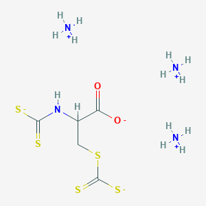 molecular formula C5H16N4O2S5 B1232014 2-Dithiocarbamyl-3-dithiocarbonylthiopropanoate CAS No. 5301-05-3
