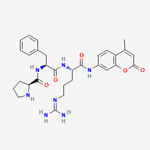molecular formula C30H37N7O5 B12320282 Pro-Phe-Arg-AMC 