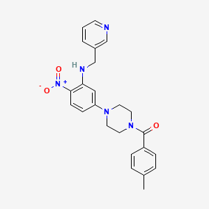 (4-Methylphenyl)-[4-[4-nitro-3-(3-pyridinylmethylamino)phenyl]-1-piperazinyl]methanone