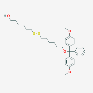 molecular formula C33H44O4S2 B123204 [O6-(Dimethoxytrityl)hexyl][6/'-hydroxyhexyl]disulfide CAS No. 148254-18-6