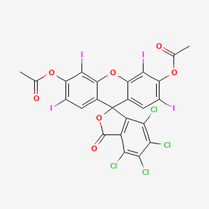 molecular formula C24H8Cl4I4O7 B12320401 Rose Bengal diacetate 