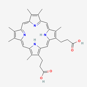 molecular formula C32H34N4O4 B1232047 2,4-Dimethyldeuterohemin 