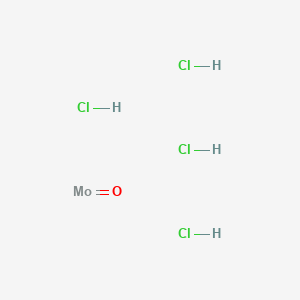 molecular formula Cl4H4MoO B12320492 oxomolybdenum;tetrahydrochloride 