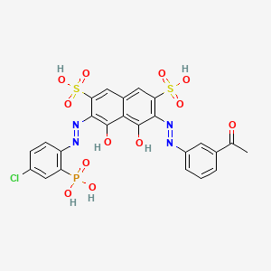 molecular formula C24H18ClN4O12PS2 B12320517 Chlorophosphonazo mA 