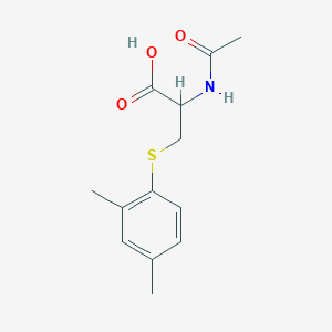 molecular formula C13H17NO3S B12320554 N-Acetyl-S-(2,4-dimethylbenzene)-D,L-cysteine 