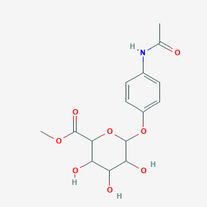 molecular formula C15H19NO8 B12320636 4-Acetamidophenyl beta-d-glucuronic acid, methyl ester 
