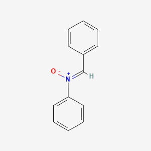 molecular formula C13H11NO B1232067 Benzenamine, N-(phenylmethylene)-, N-oxide CAS No. 59862-61-2