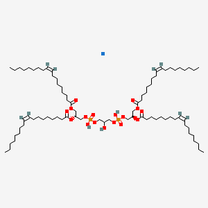 molecular formula C81H150NaO17P2 B12320687 1',3'-Bis[1,2-dioleoyl-sn-glycero-3-phospho]-sn-glycerol (sodium salt) 
