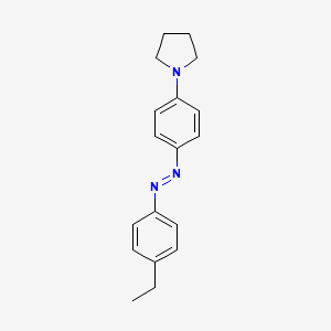 molecular formula C18H21N3 B1232069 4'-Ethyl-4-N-pyrrolidinylazobenzene CAS No. 75236-19-0