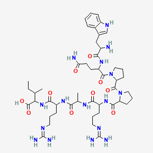 molecular formula C47H74N16O10 B12320698 Heparin binding peptide 